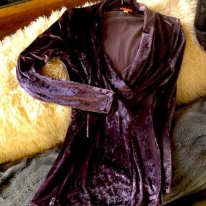 Vivienne Westwood Purple Velour stylish top, size 42